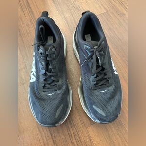 Hoka “bondi 8” size 12 men’s Black Athletic Shoes for Performance